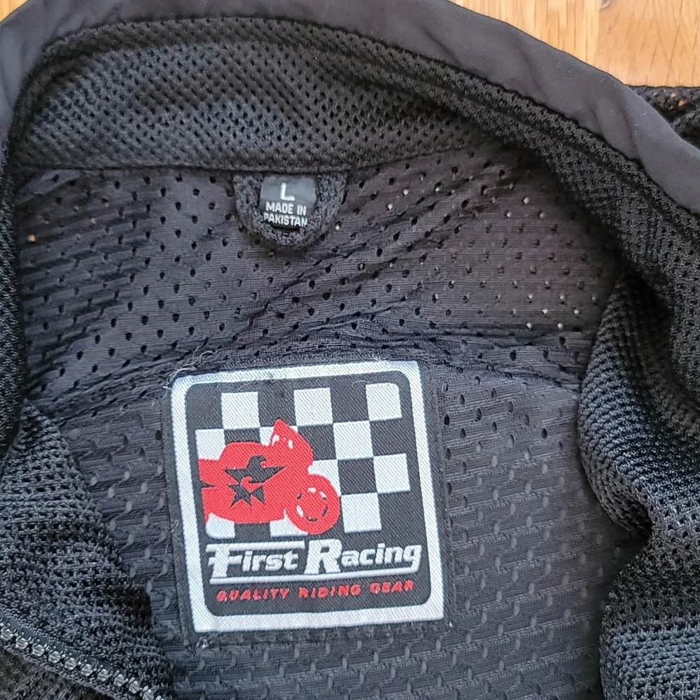First Racing Motorcycle Jacket, Black, Size Large - Picture 2 of 11